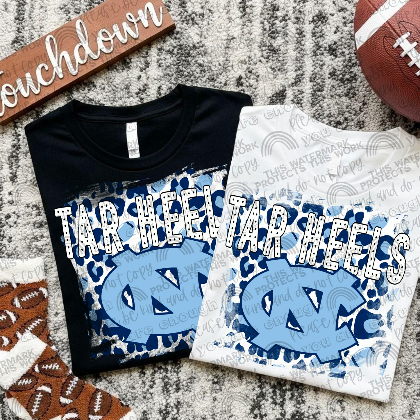 UNC Tar Heels Leopard PNG File
