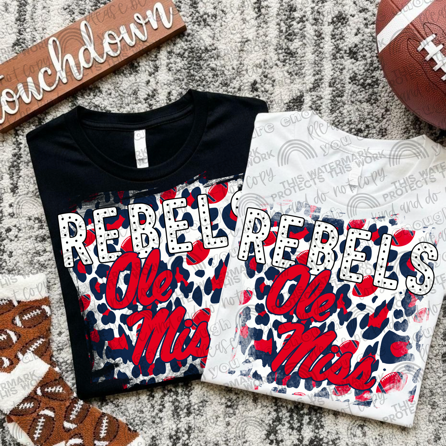 Ole Miss Rebels Leopard PNG File