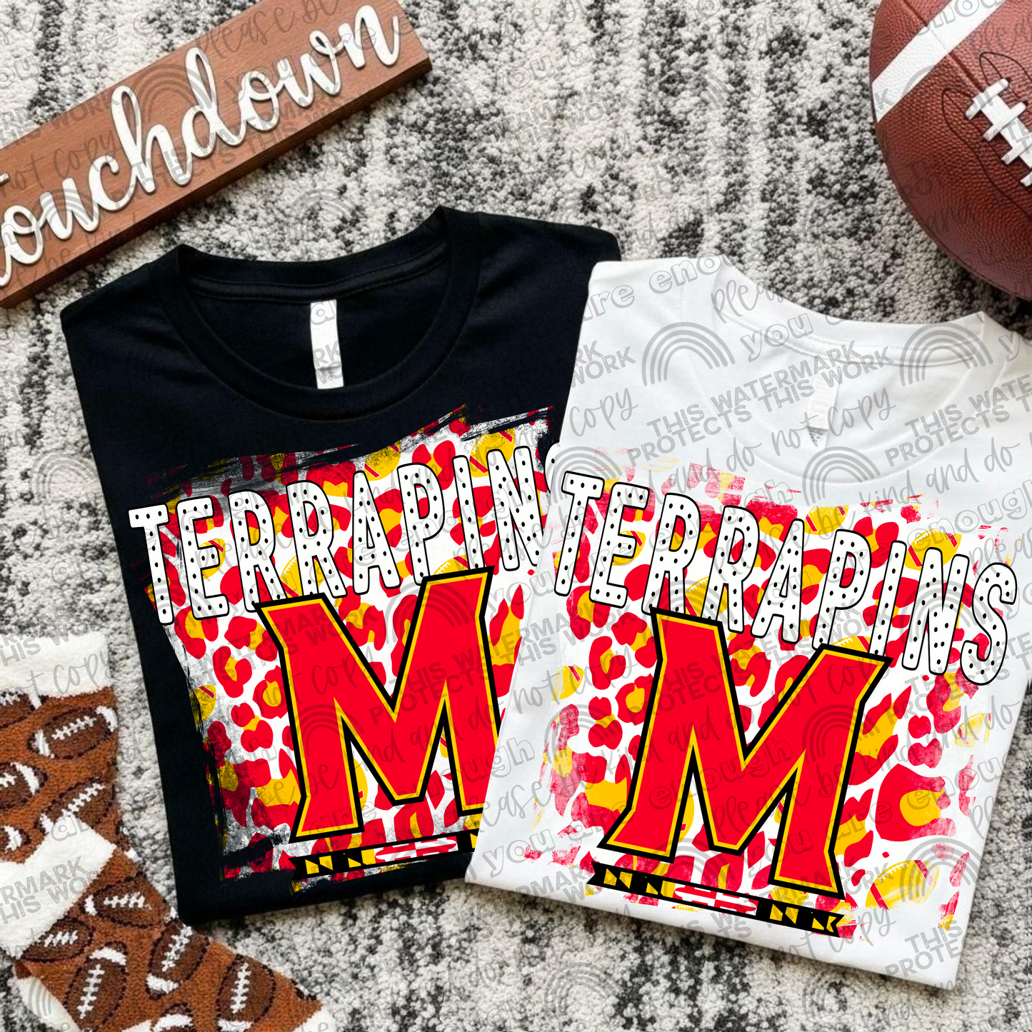 Maryland Terrapins Leopard PNG File