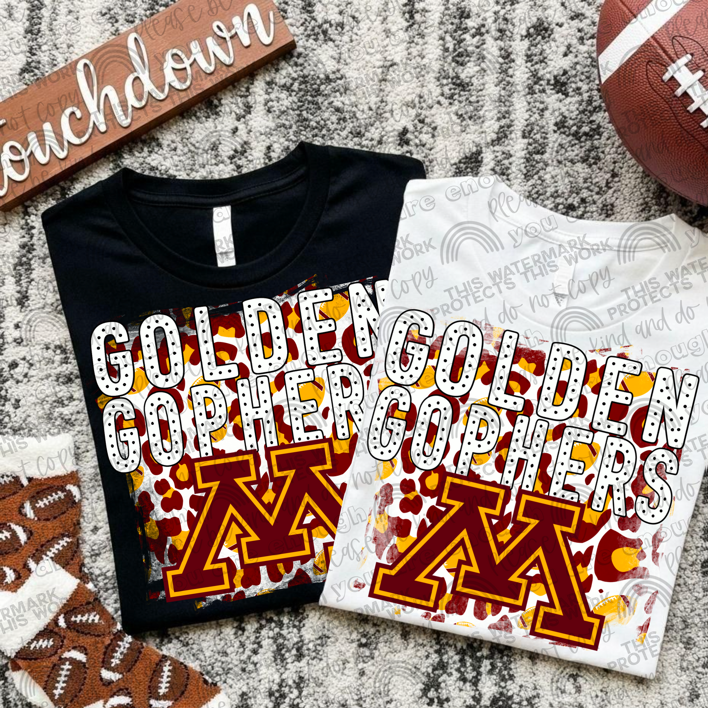 Minnesota Golden Gophers Leopard PNG File