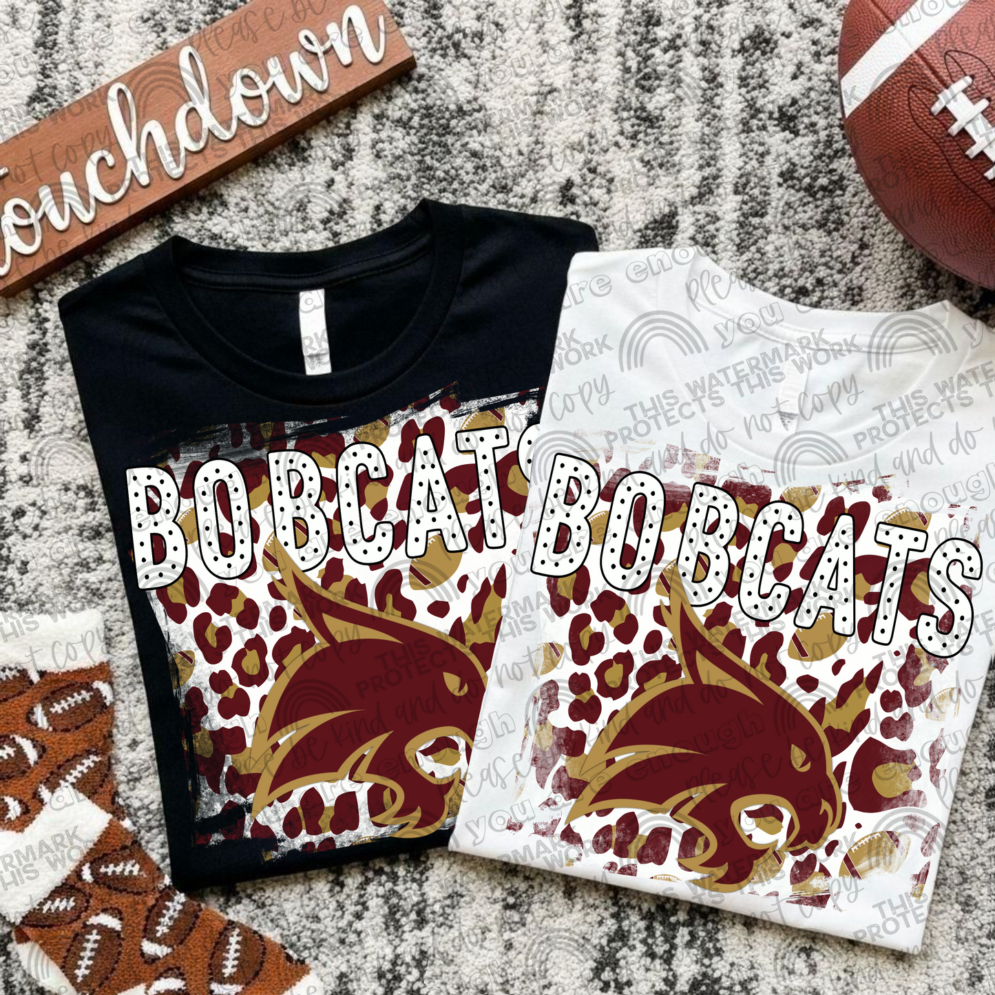 Texas State Bobcats Leopard PNG File