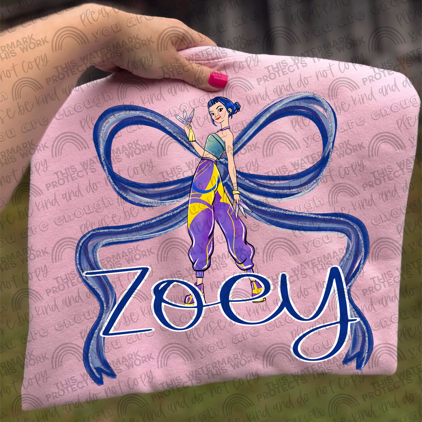 KPDH Zoey How It’s Done Bow PNG File