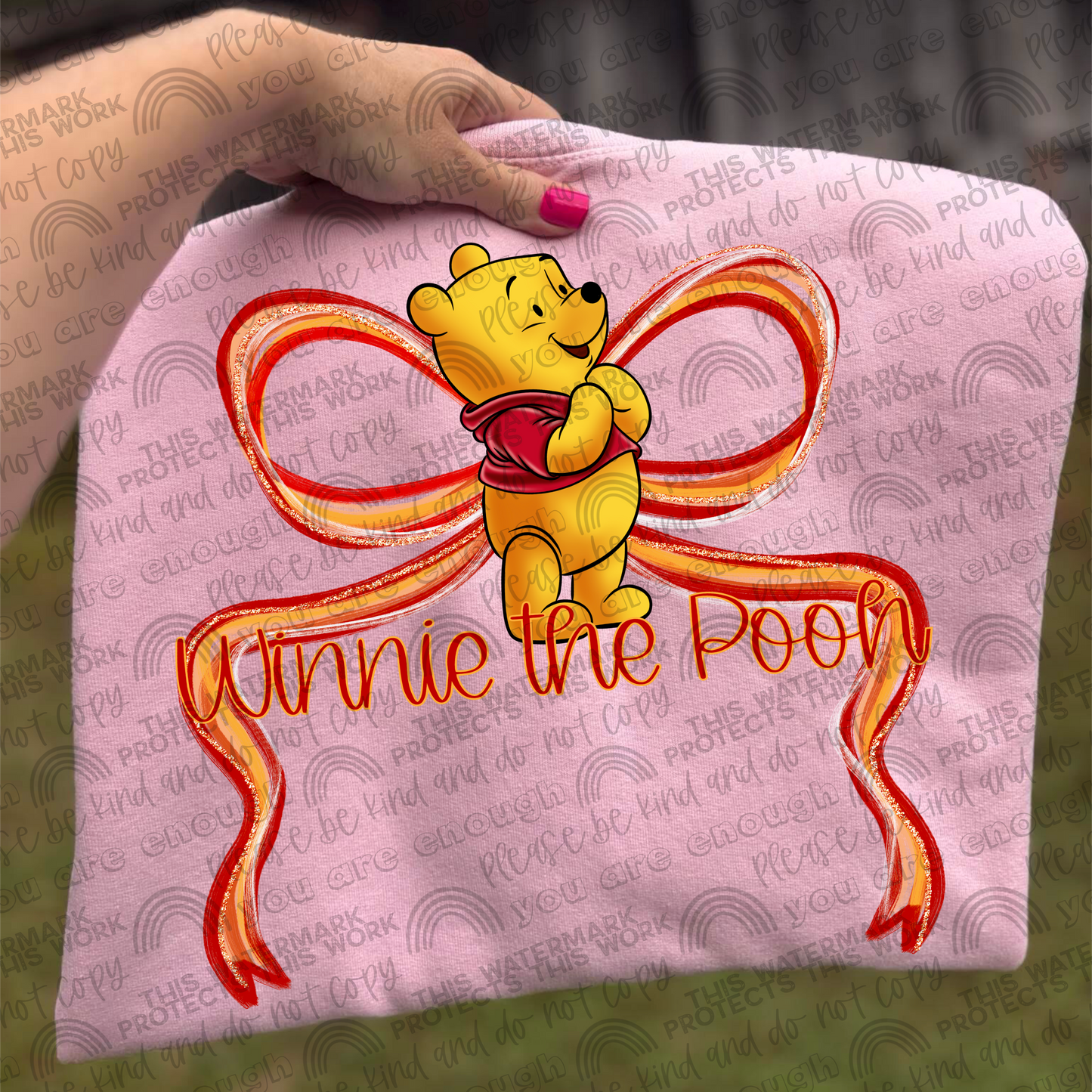 Pooh Bow PNG File