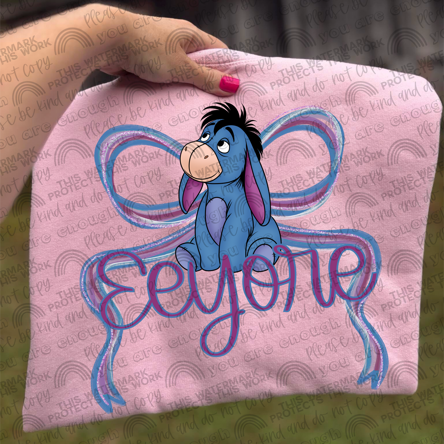 Eeyore Bow PNG File