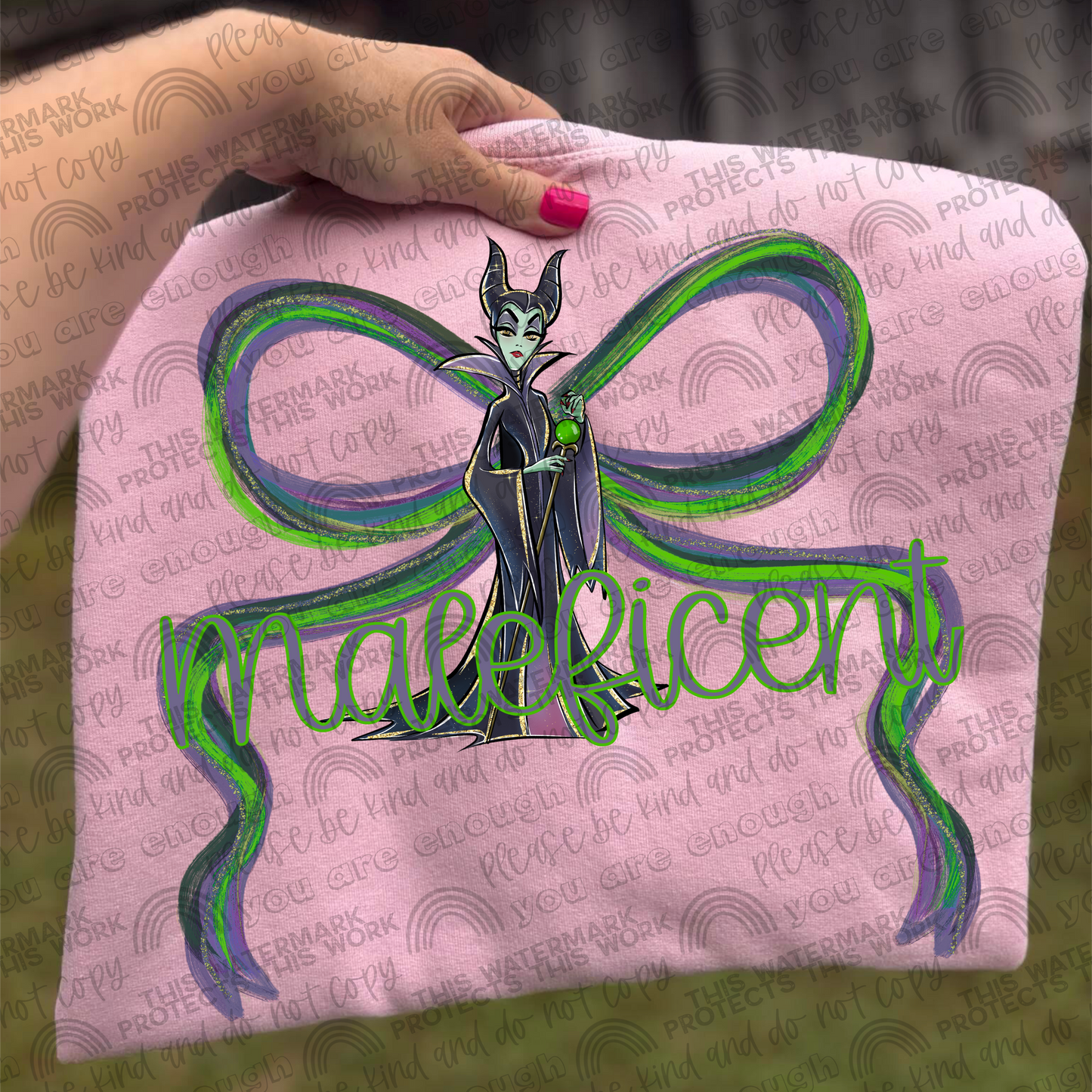 Maleficent Bow PNG File