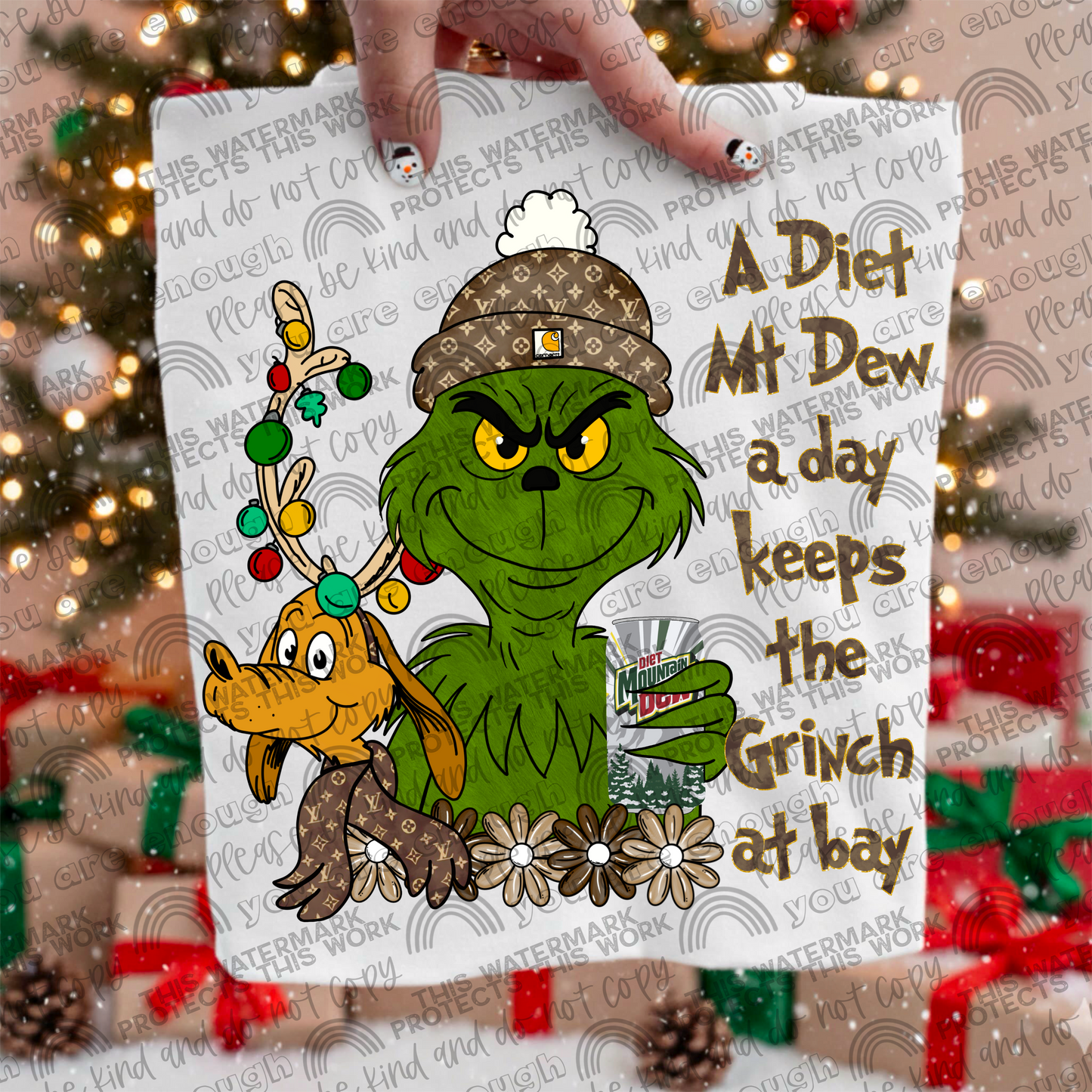 A Diet Mt Dew A Day Keeps the Green Guy At Bay PNG File