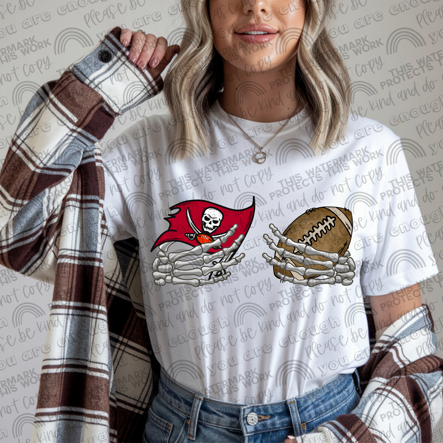 Buccaneers Football Skellie Hands PNG File