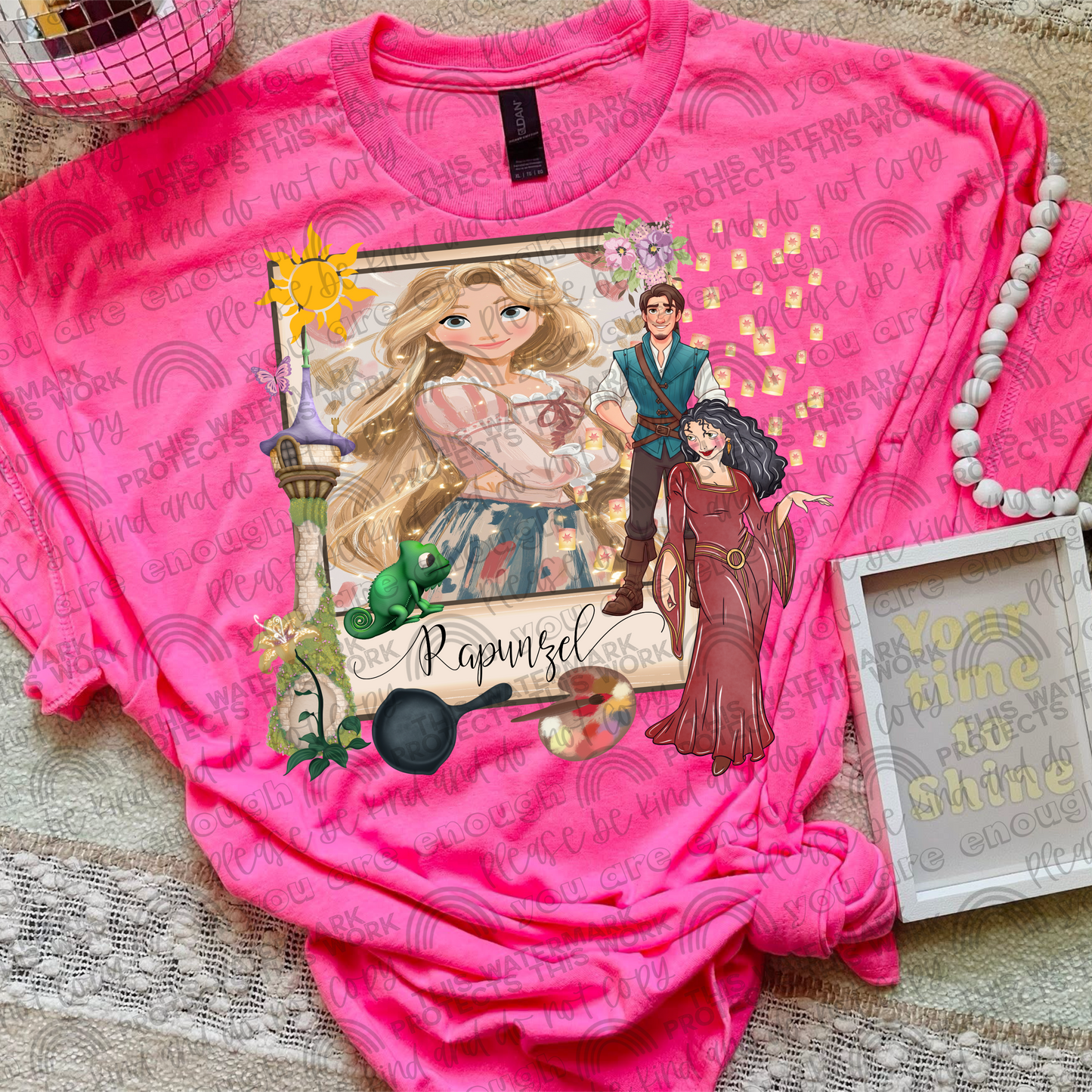 Rapunzel Photo Collage PNG File
