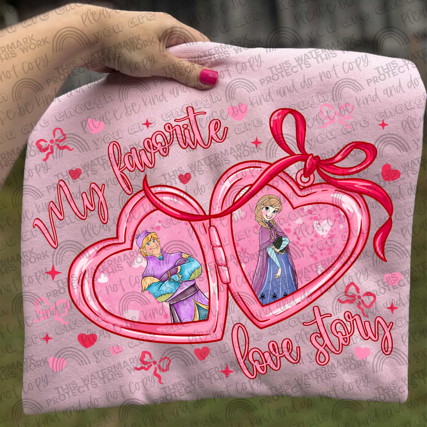 Anna Locket My Favorite Love Story PNG File