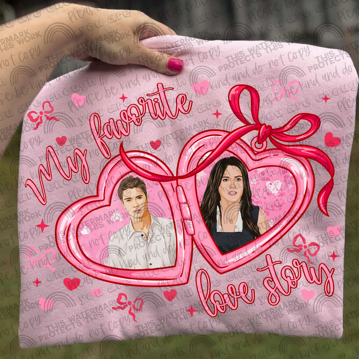 Lucas & Brooke Locket My Favorite Love Story PNG File