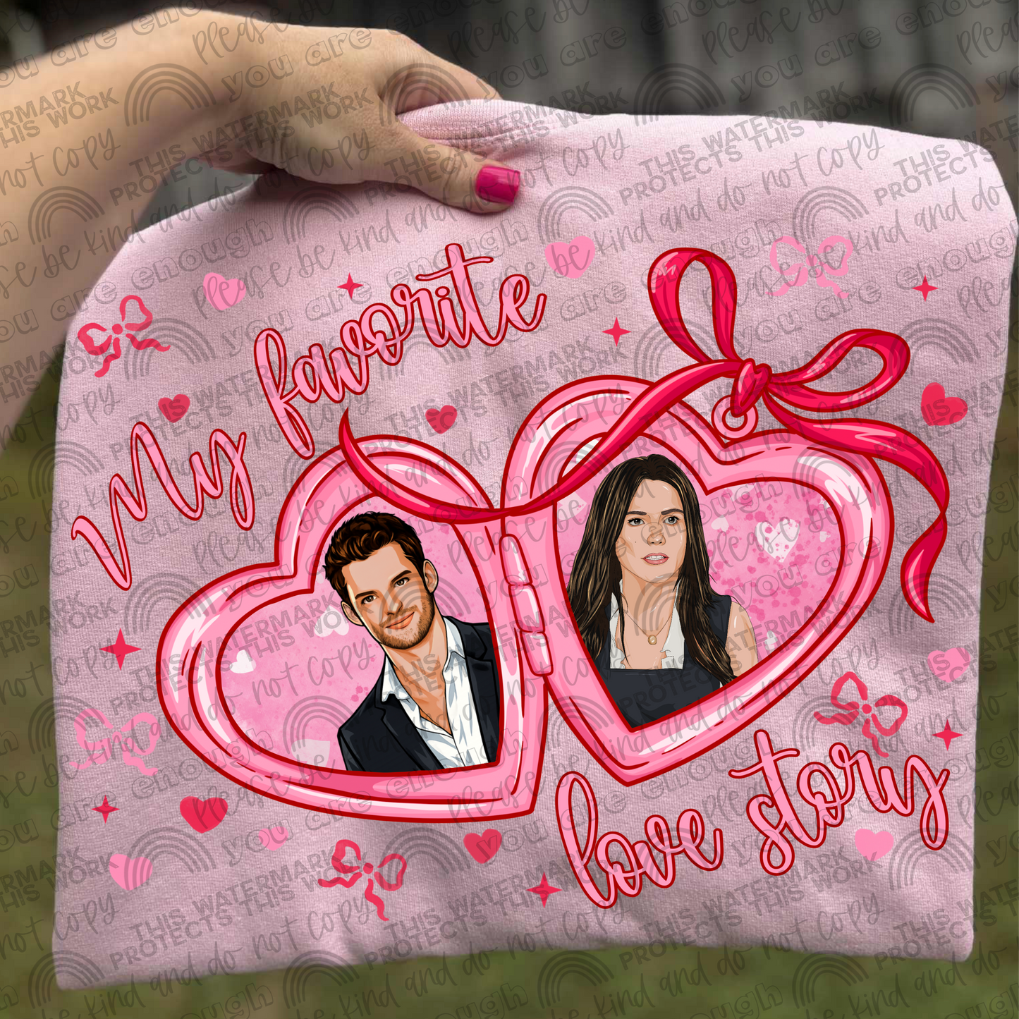 Julian & Brooke Locket My Favorite Love Story PNG File