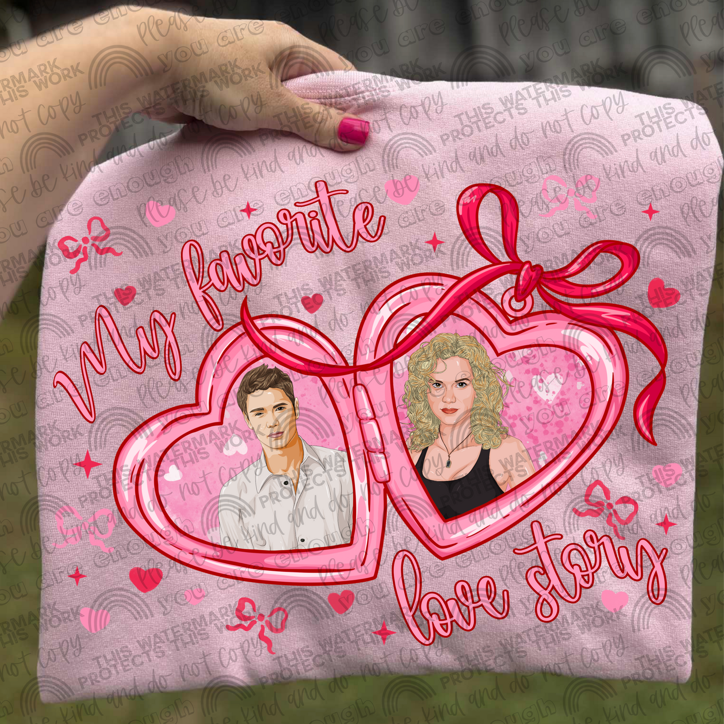 Lucas & Peyton Locket My Favorite Love Story PNG File