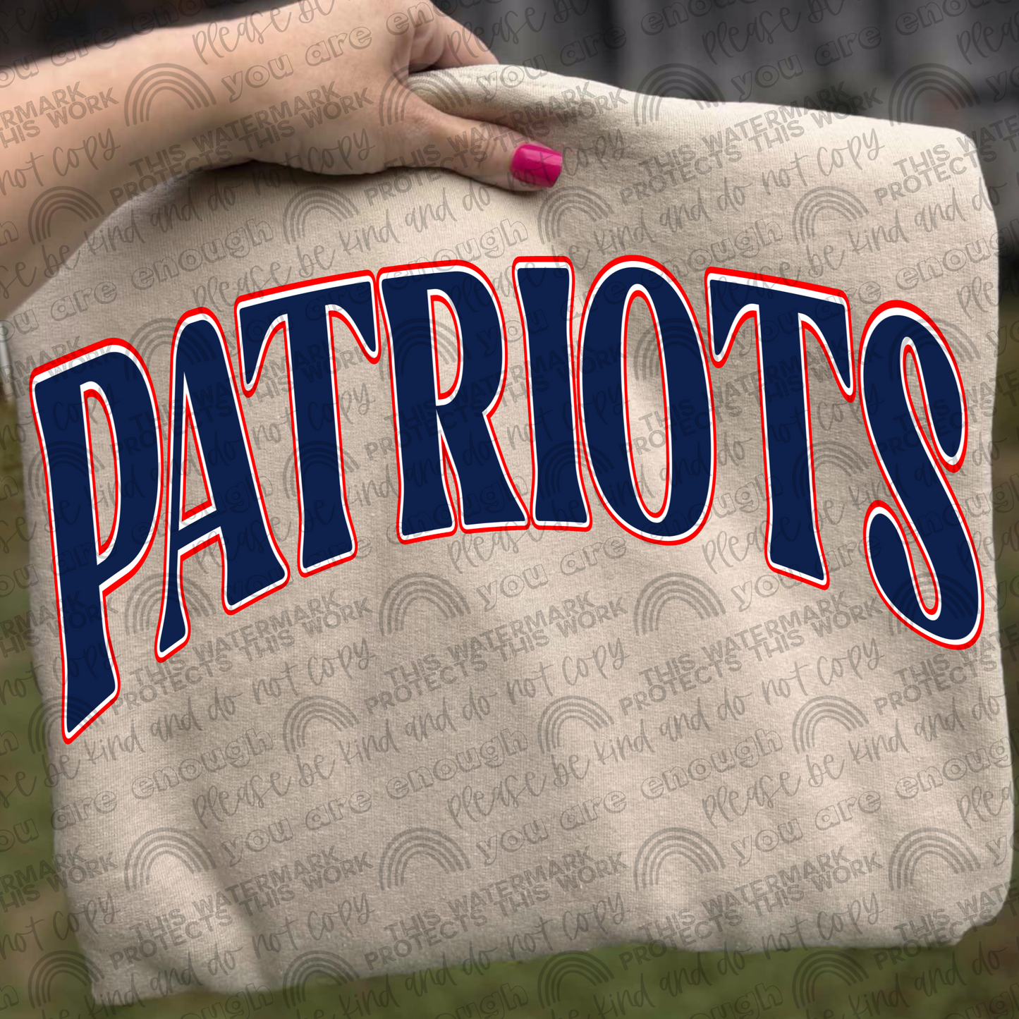 Patriots With and Without Logo- 2 PNG Files