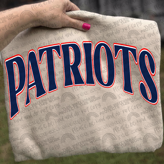 Patriots With and Without Logo- 2 PNG Files