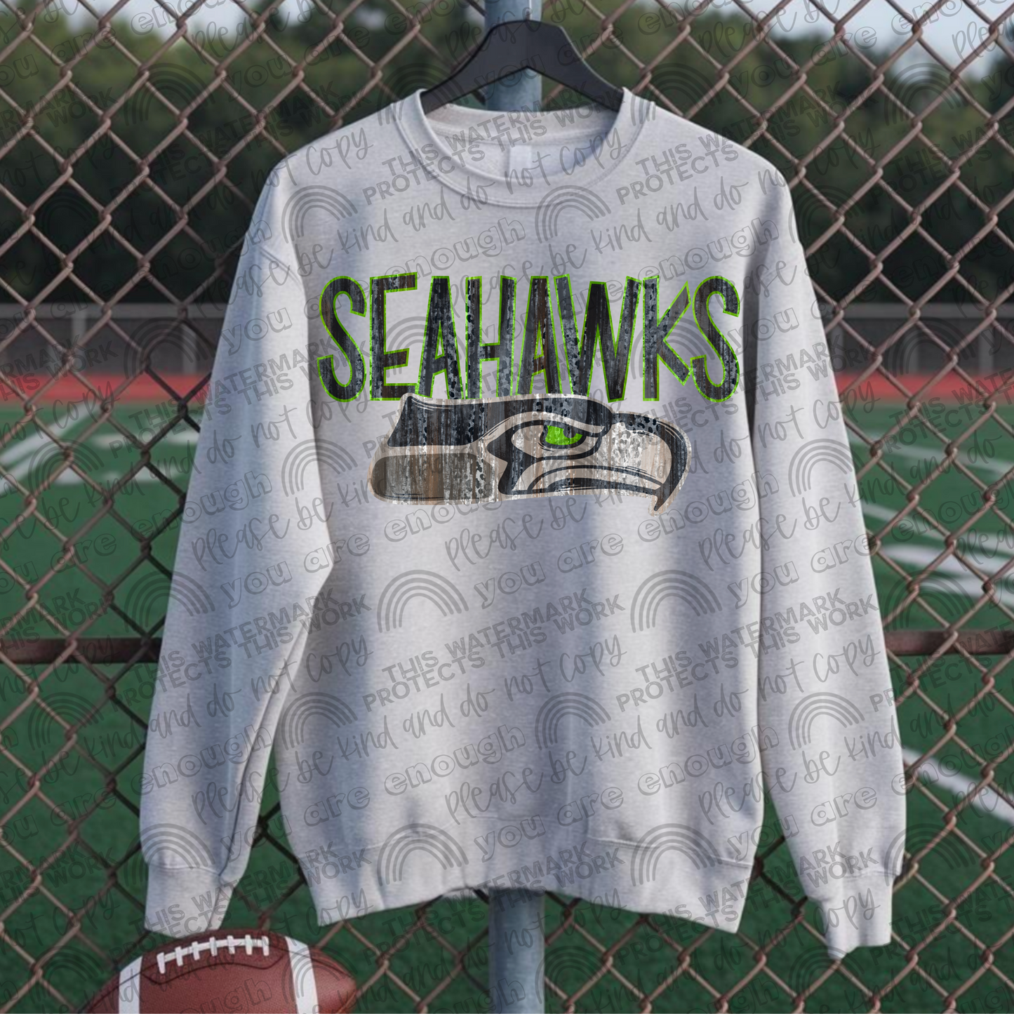 Seahawks Leopard Shimmer PNG File