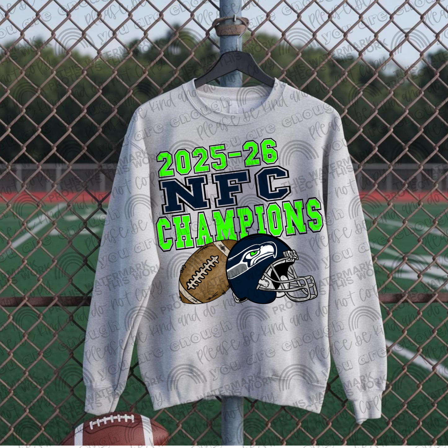 Seahawks 2025-26 NFC Champions PNG File