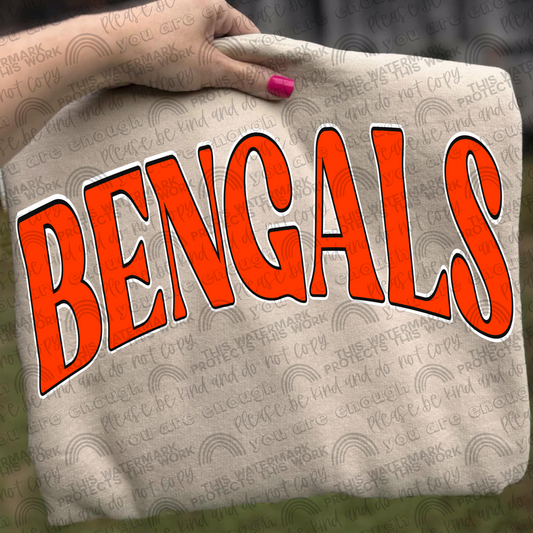 Bengals With and Without Logo- 2 PNG Files