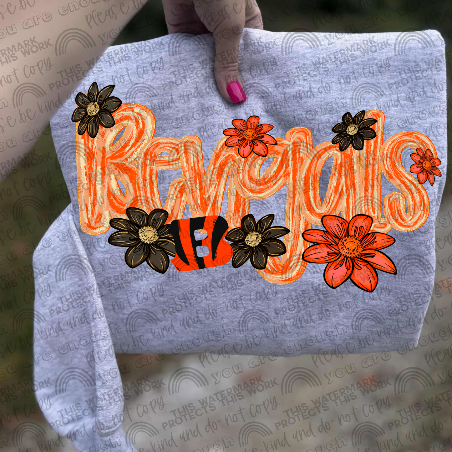 Bengals Flowers PNG File