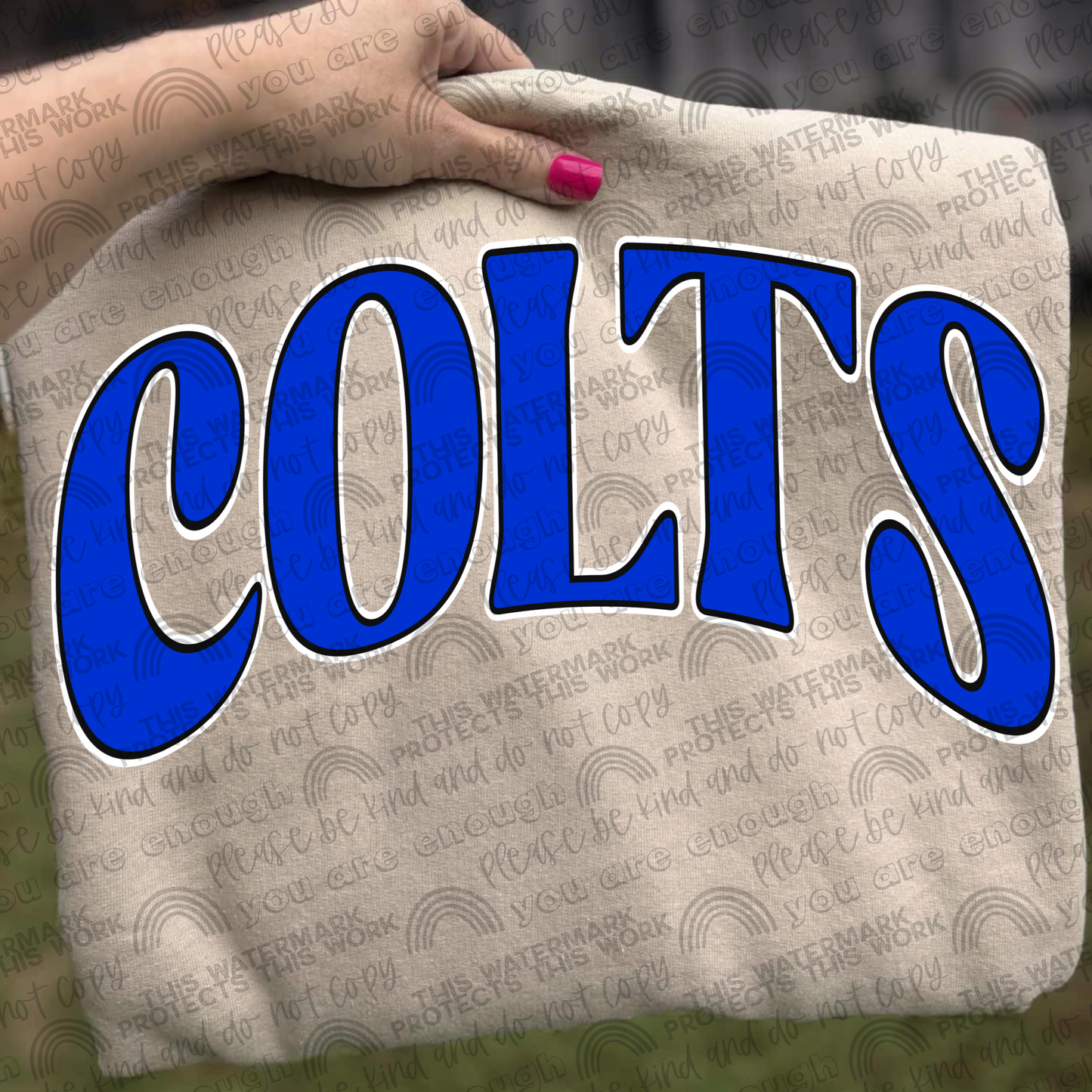 Colts With and Without Logo- 2 PNG Files