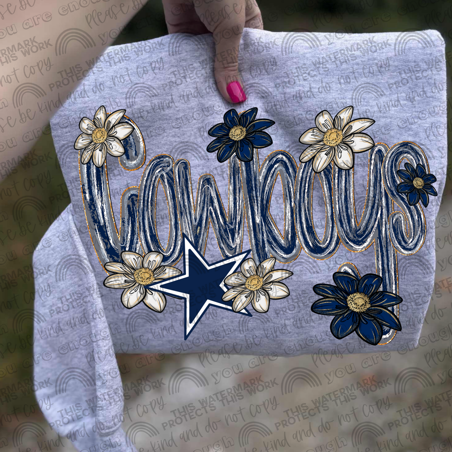 Cowboys Flowers PNG File