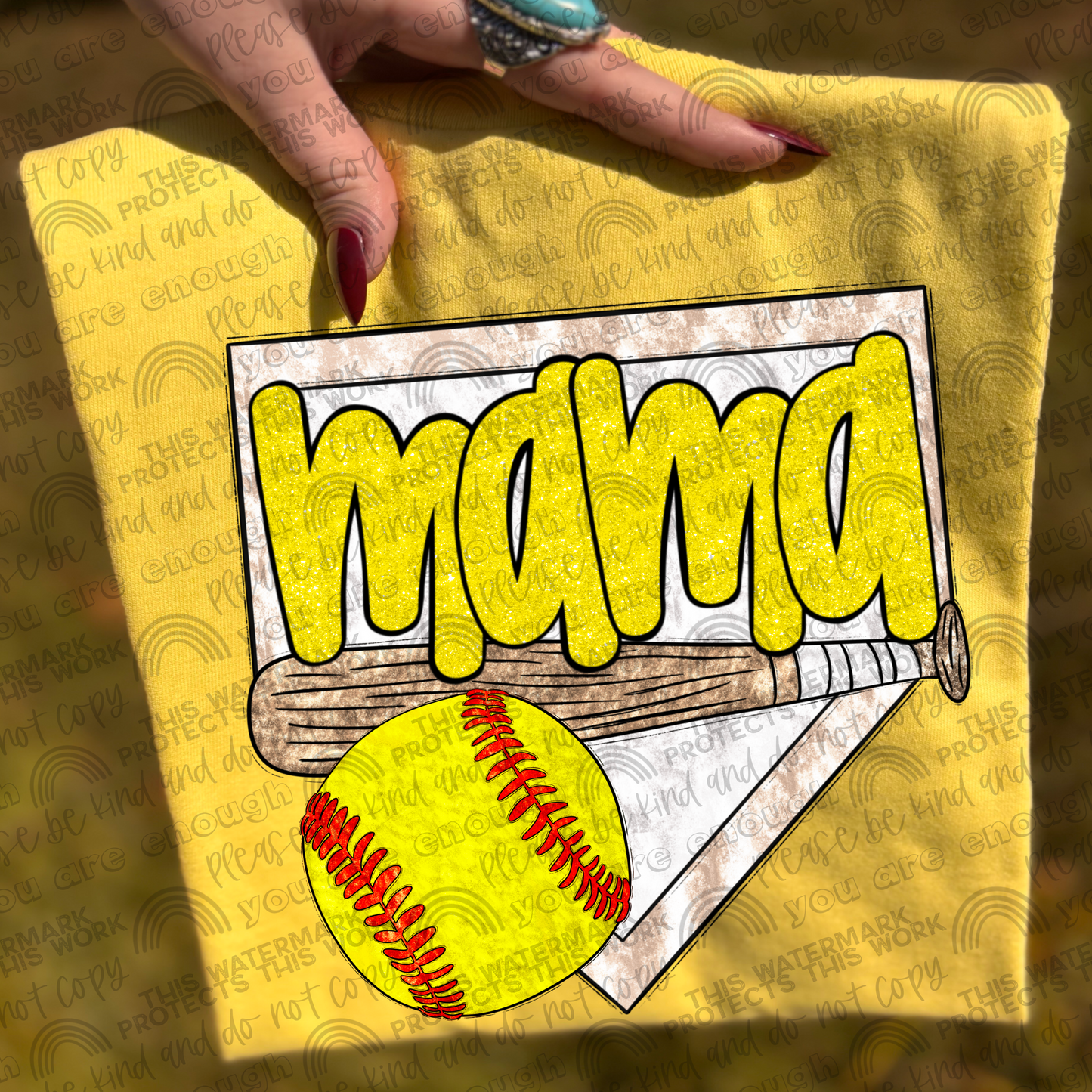 Softball Mama PNG File