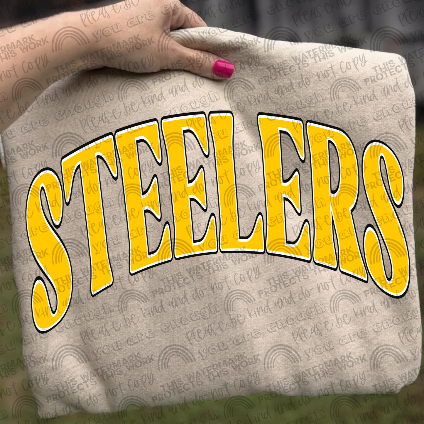 Steelers With and Without Logo- 2 PNG Files