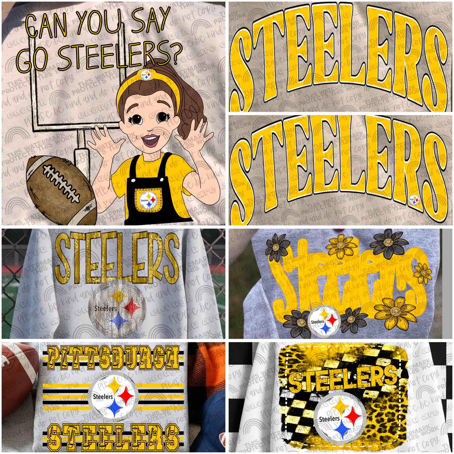 Steelers Bundle- 7 PNG Files