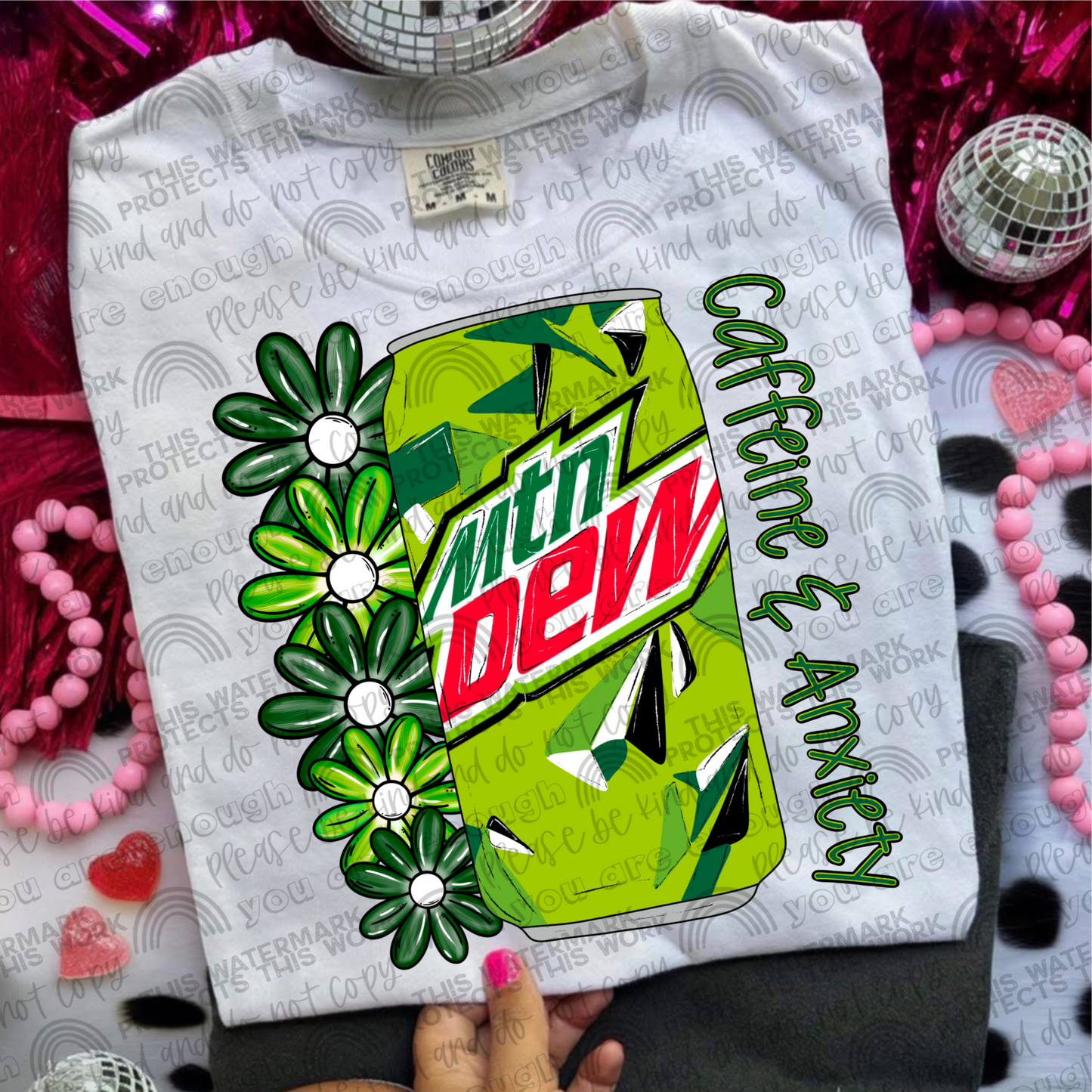Caffeine & Anxiety Mt Dew PNG File