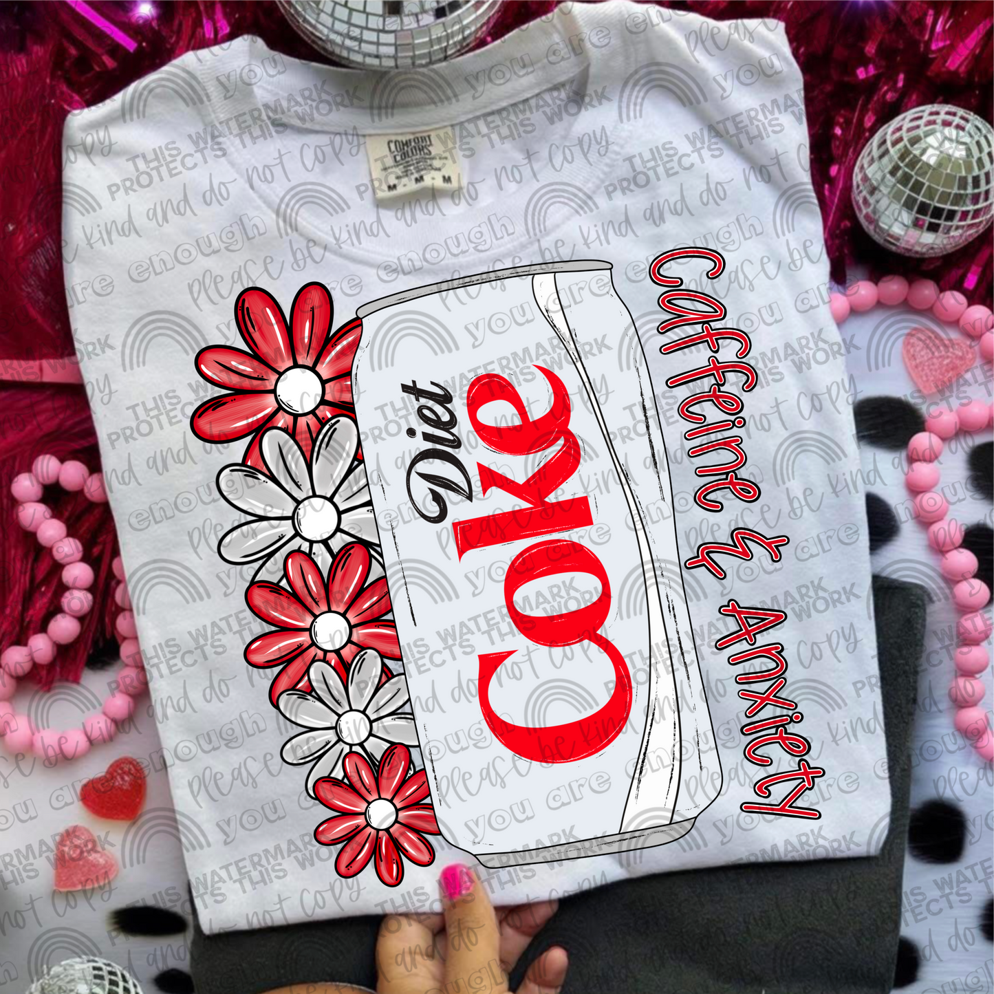 Caffeine & Anxiety Diet Coke PNG File