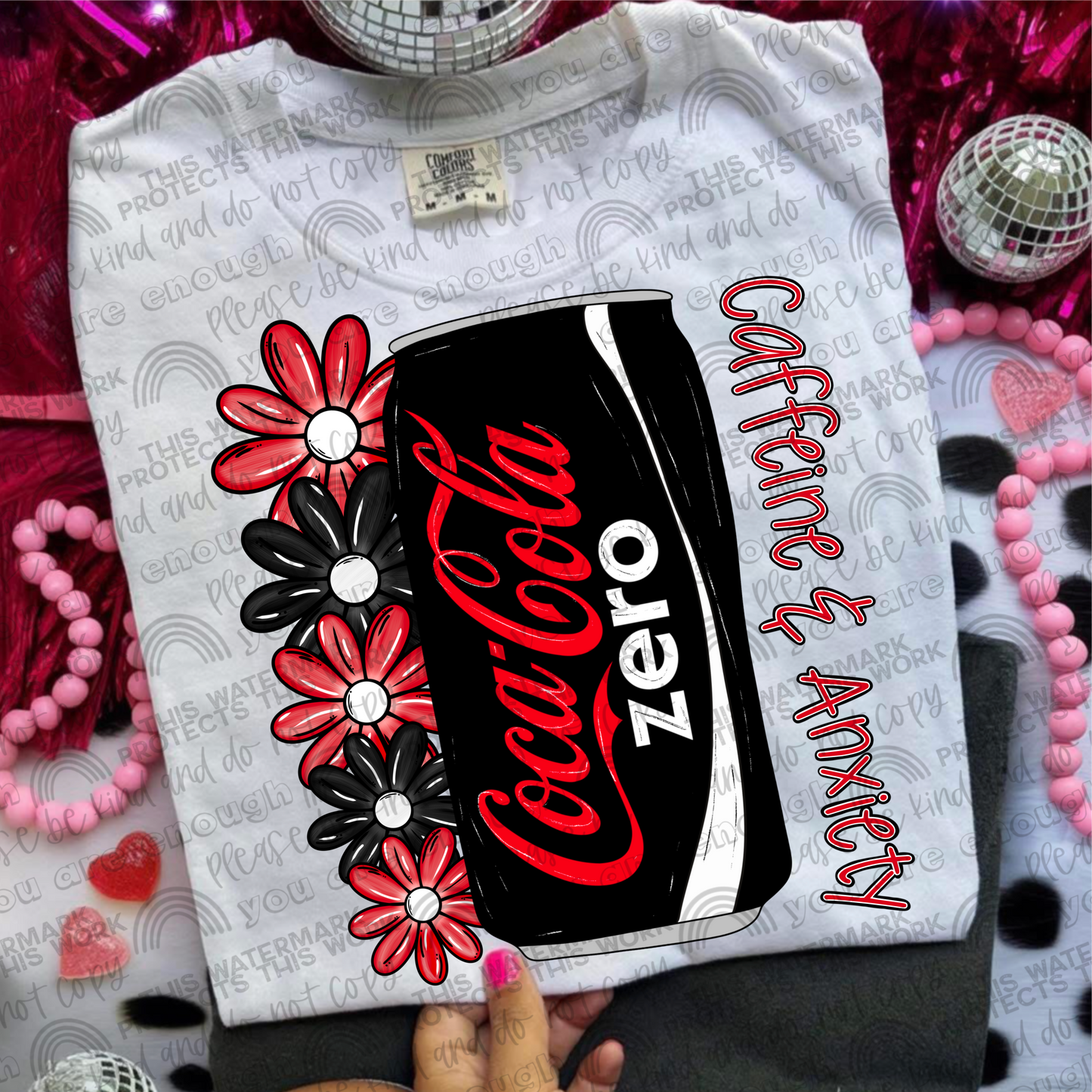 Caffeine & Anxiety Coke Zero PNG File
