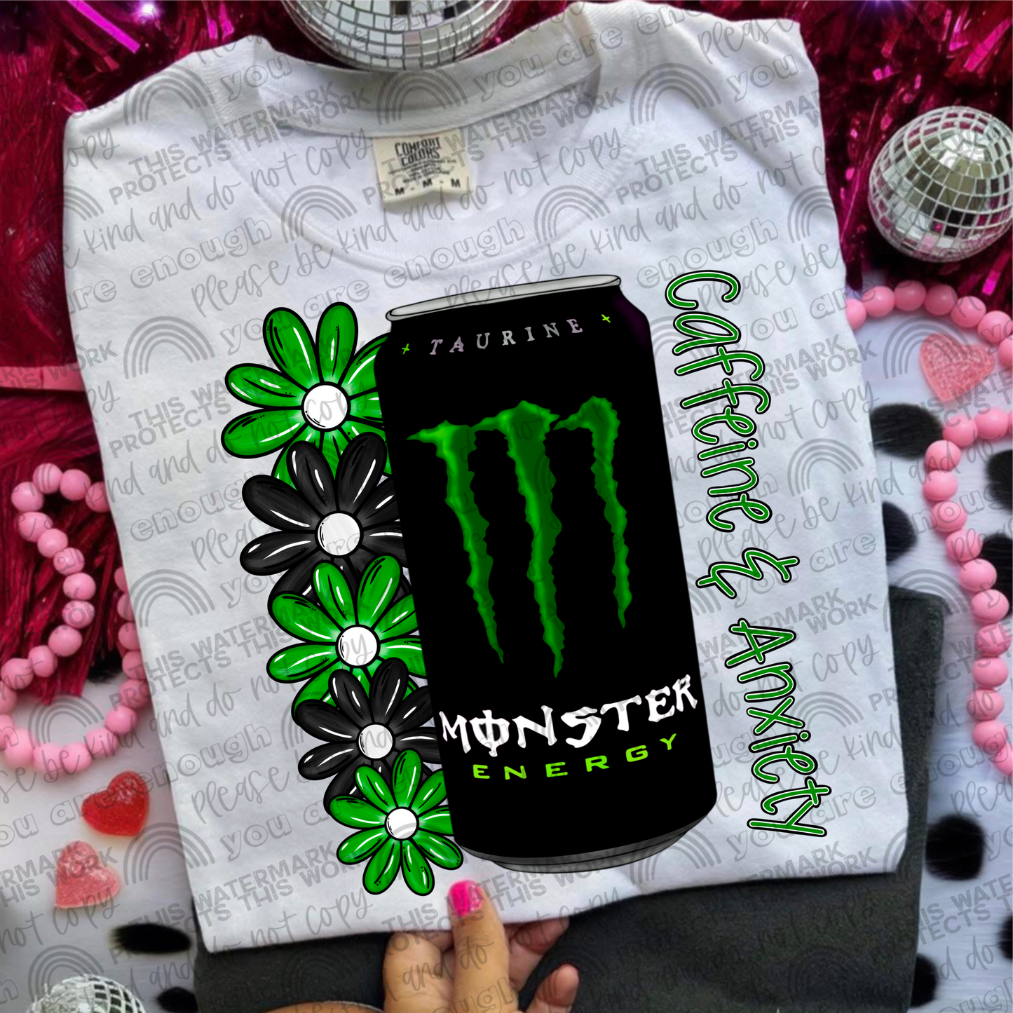 Caffeine & Anxiety Monster PNG File