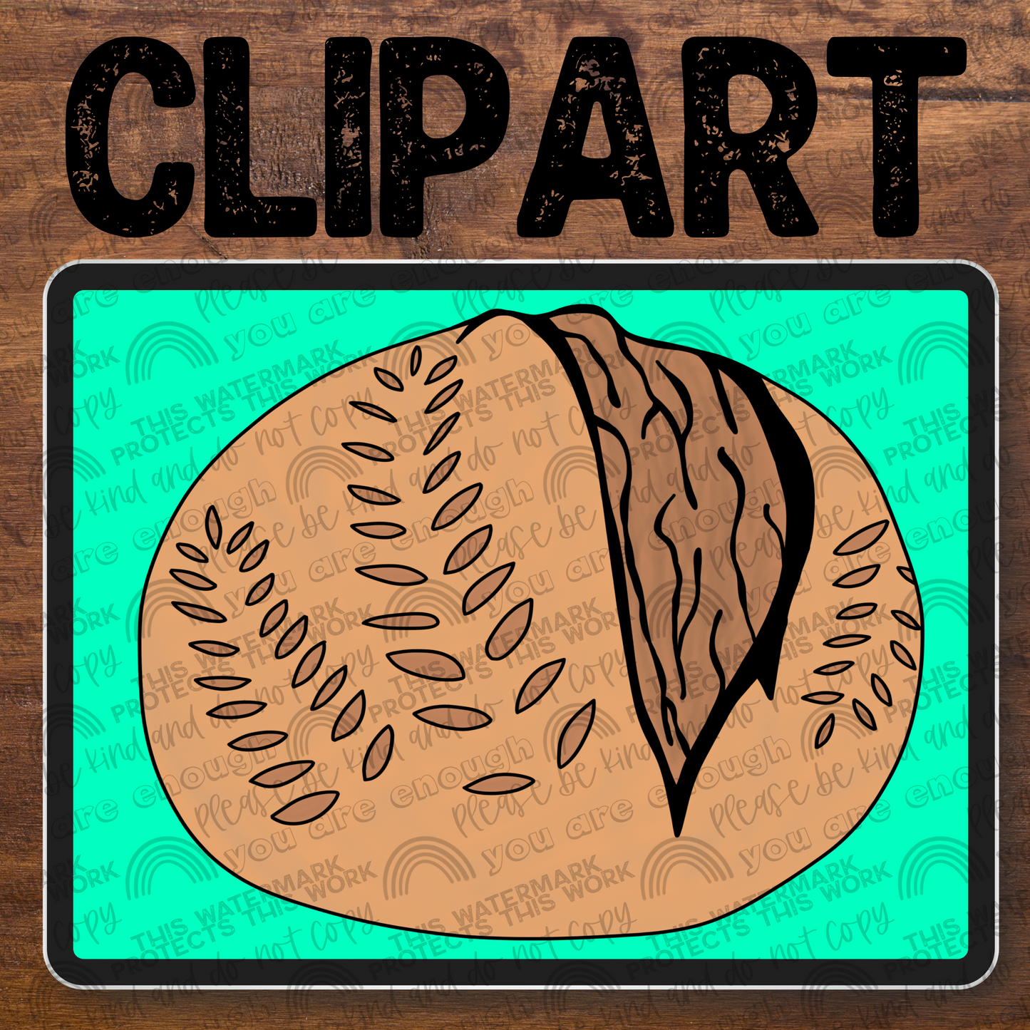 Sourdough Clipart- 1 PNG File