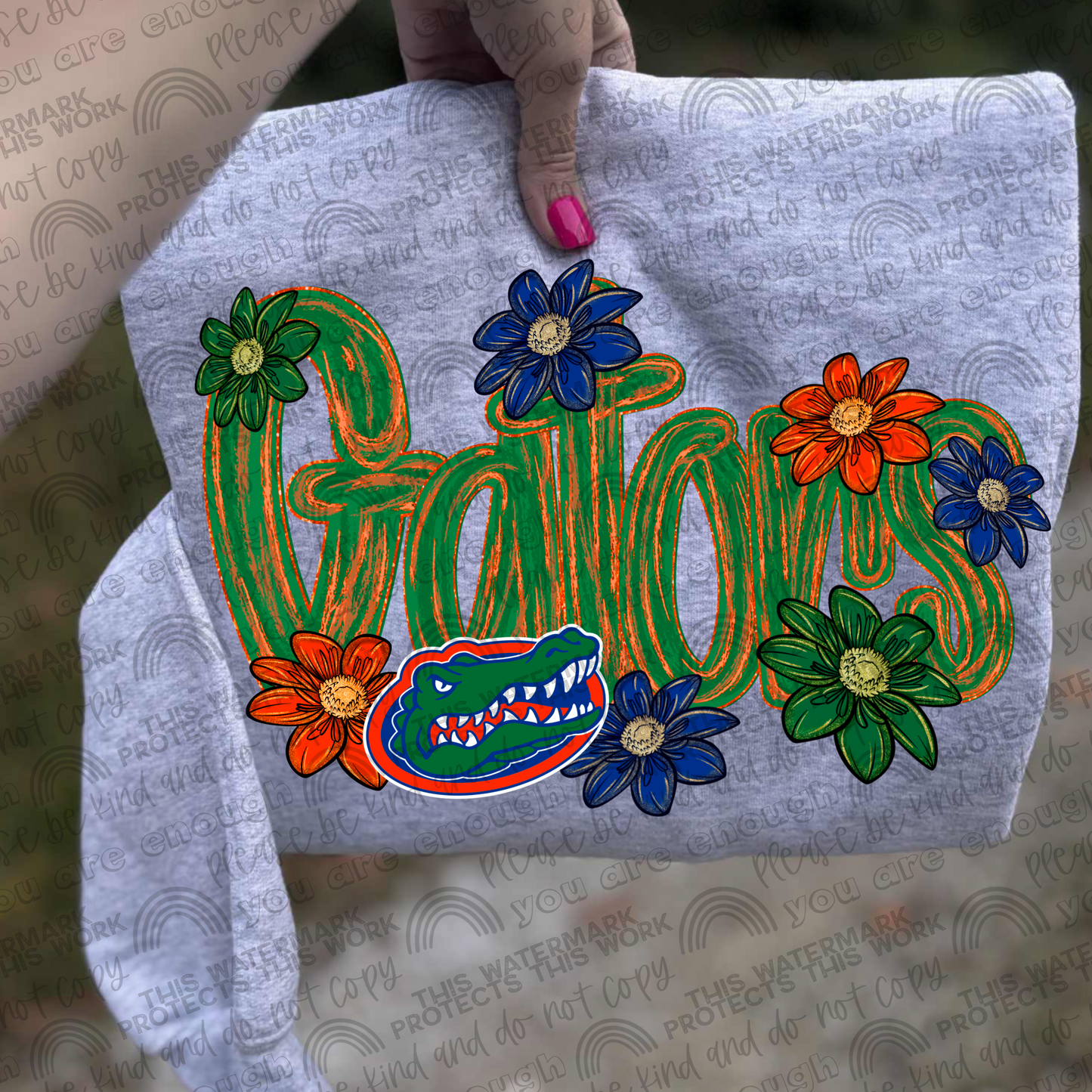 Florida Gators Flowers PNG File