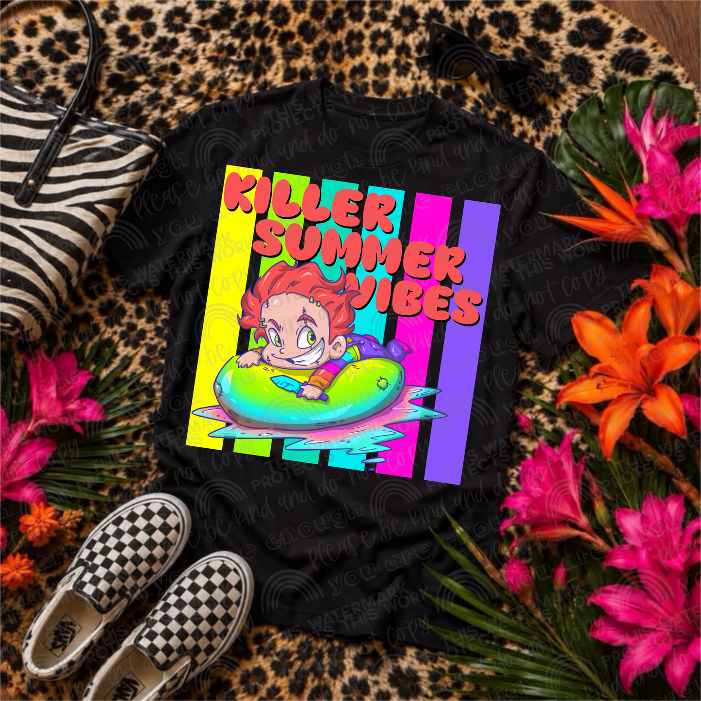 Killer Summer Vibes Chucky PNG File