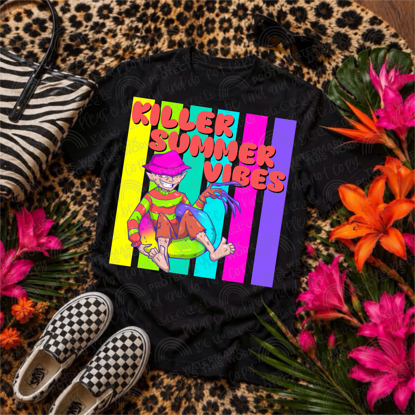 Killer Summer Vibes Freddy PNG File