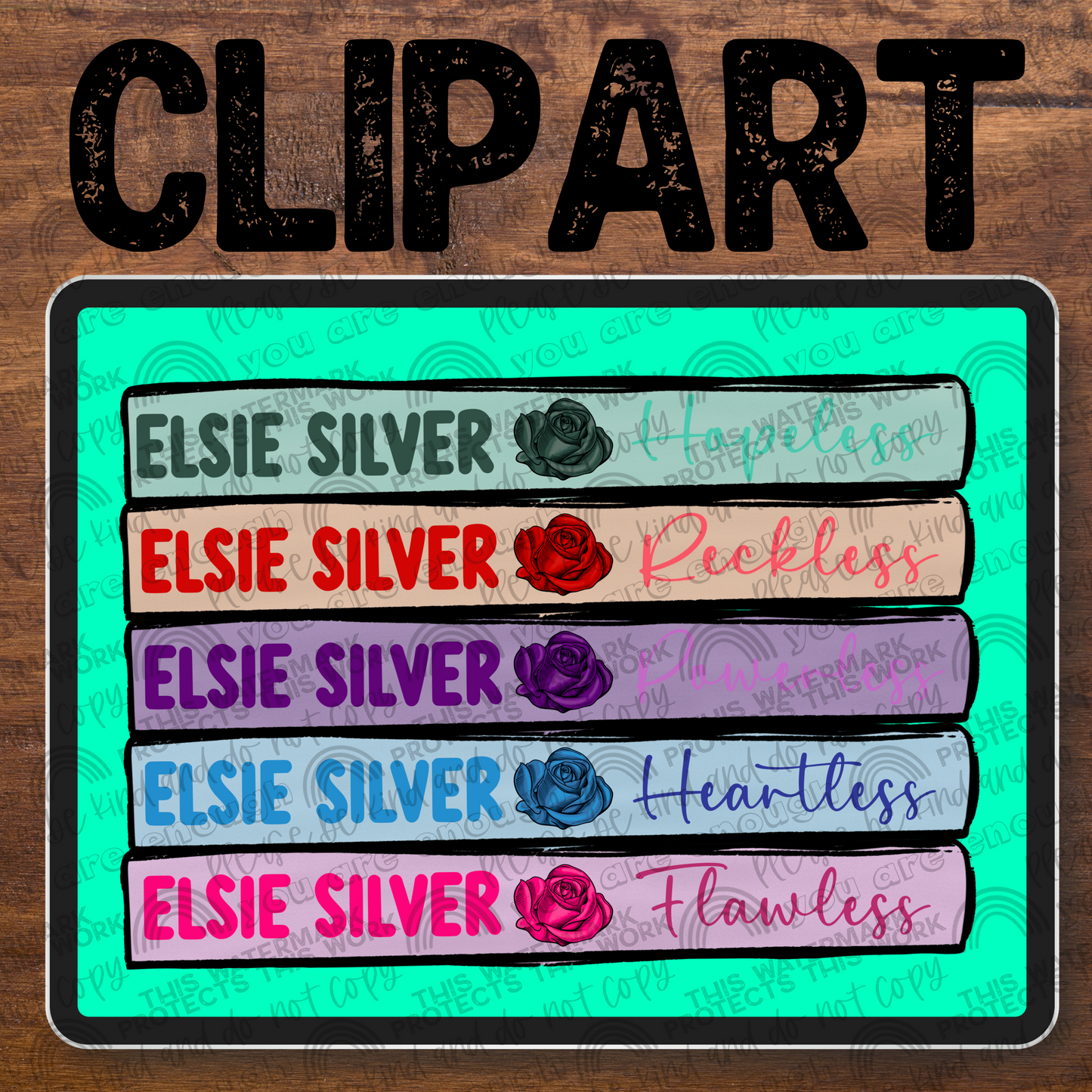 Chestnut Springs Book Series Clipart- 1 PNG File