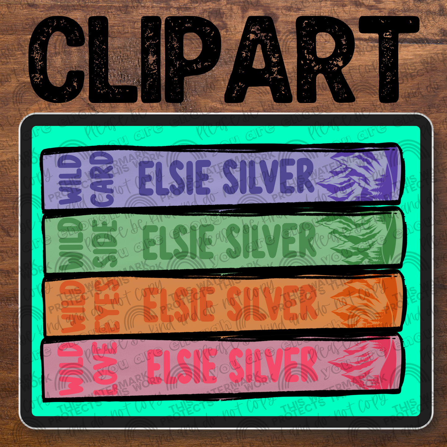 Rose Hill Book Series Clipart- 1 PNG File