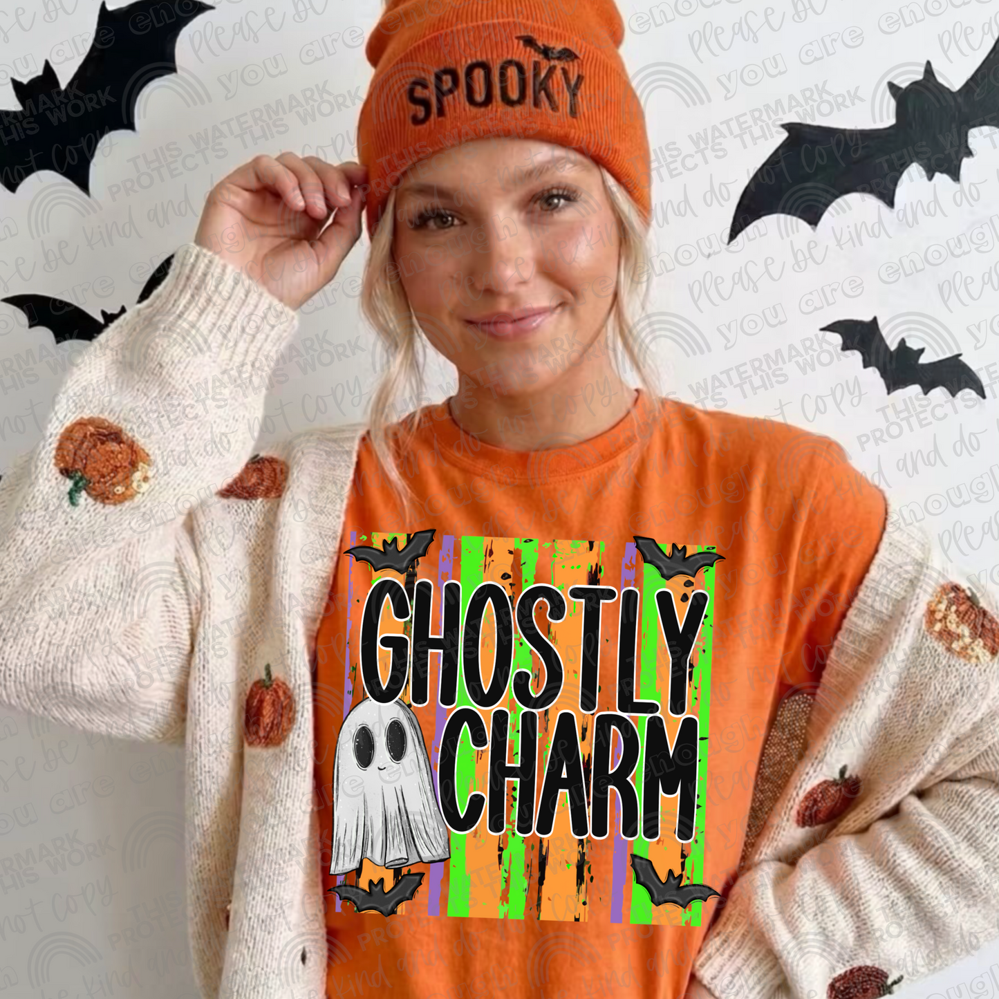 Ghostly Charm PNG File