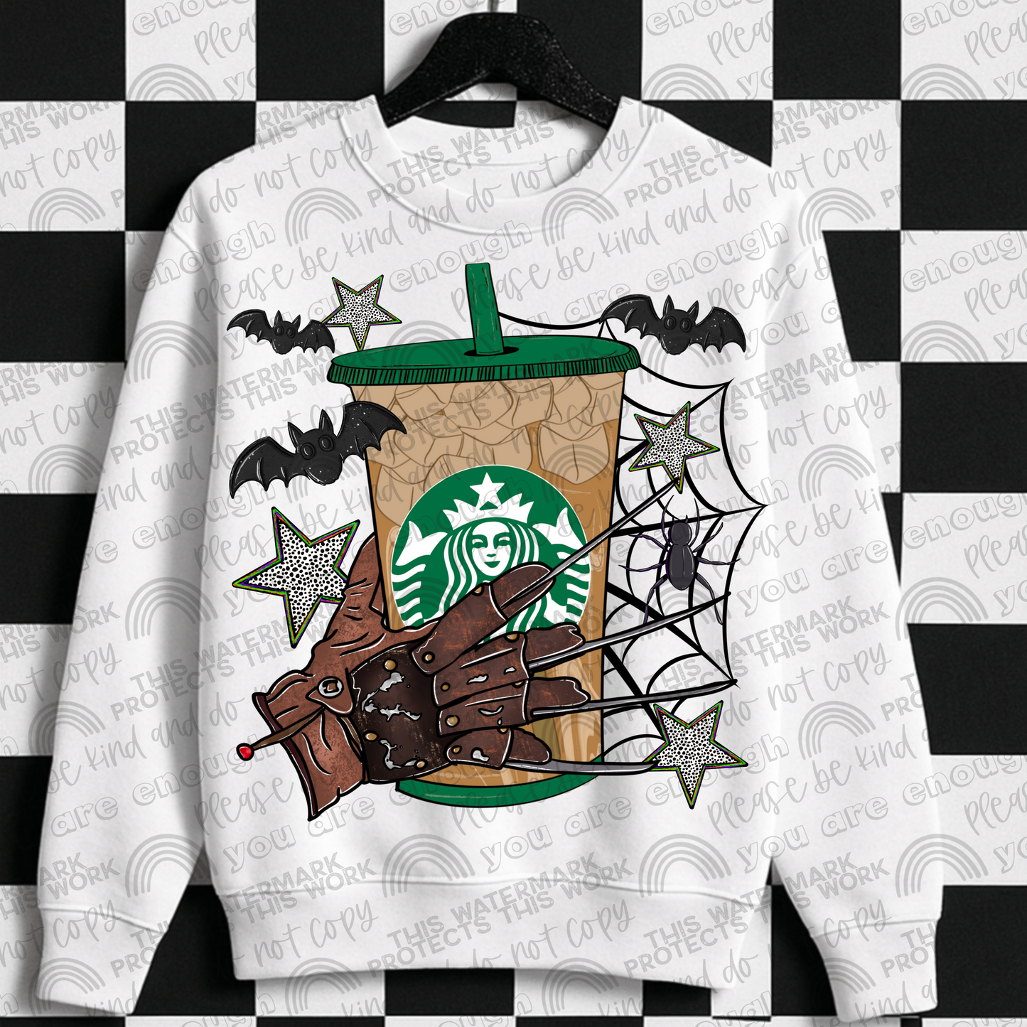 Iced Starbees Freddy Hand PNG File