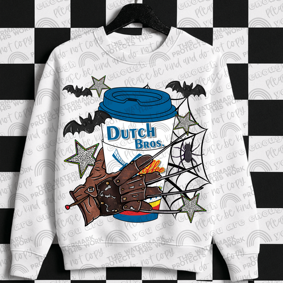 Hot Dutch Bros Freddy Hand PNG File