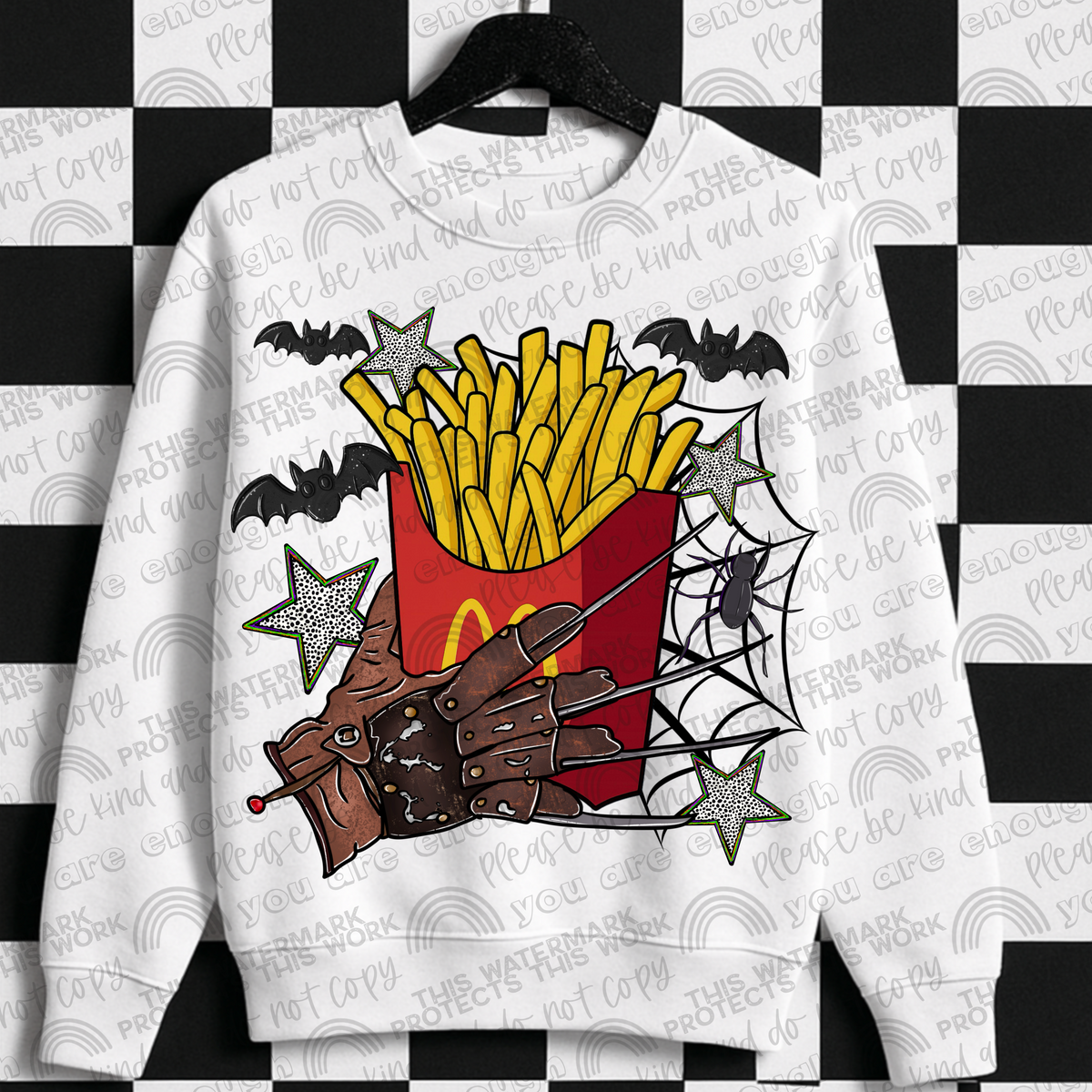 McD Fries Freddy Hand PNG File