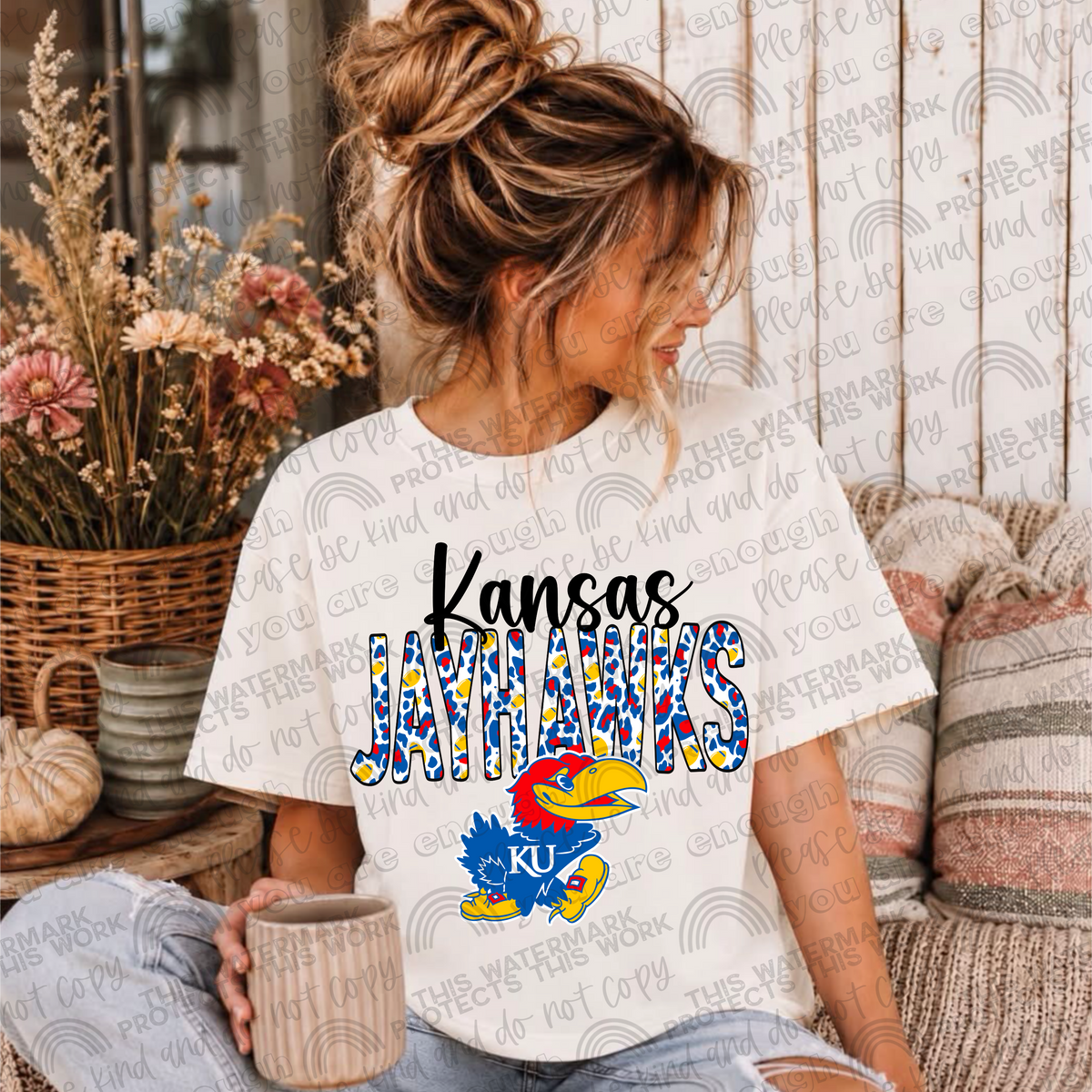 Kansas Jayhawks Leopard PNG File