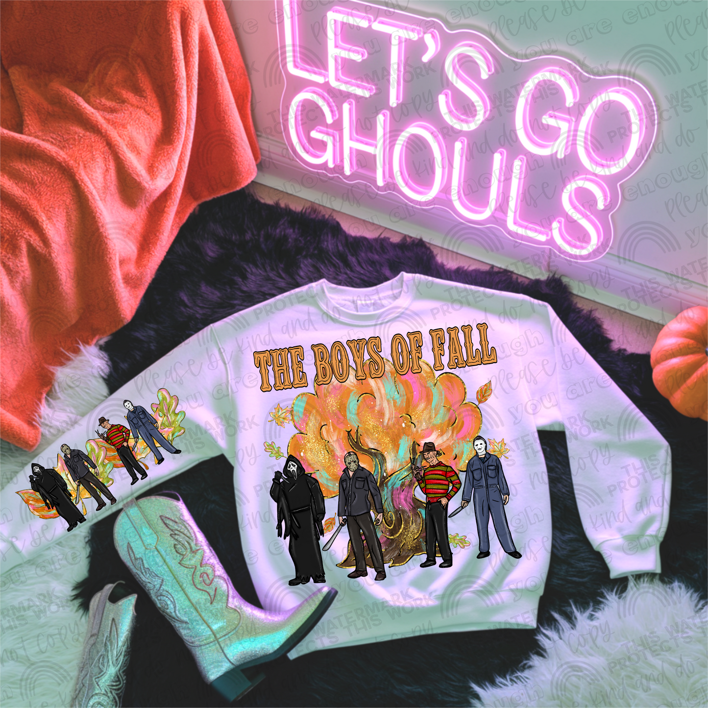 Boys of Fall with Sleeve- 2 PNG Files