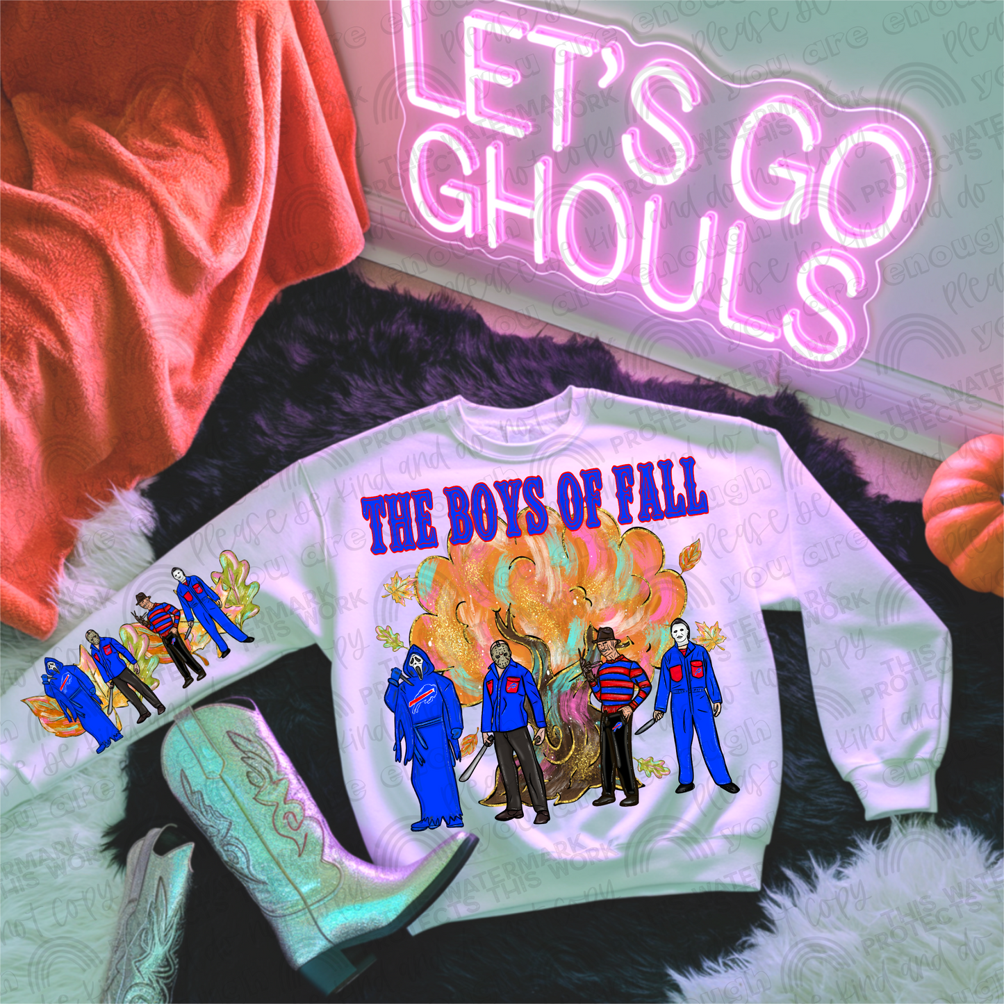 Bills Boys of Fall with Sleeve- 2 PNG Files