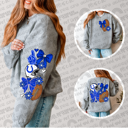Colts Bows with Pocket and Sleeve- 3 PNG Files