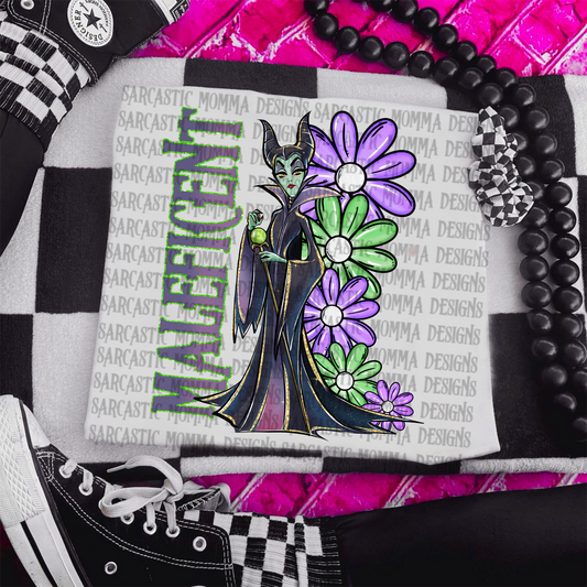 Maleficent Floral PNG File