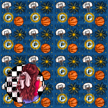 Pacers Floral Seamless File