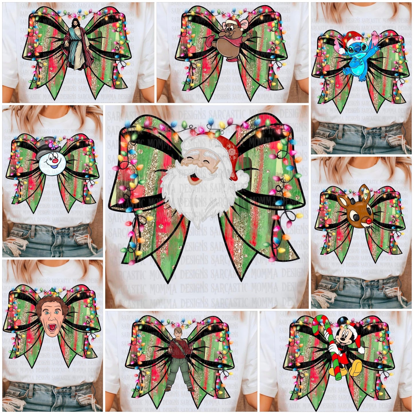 Christmas Bows Characters Bundle
