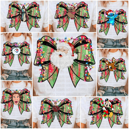 Christmas Bows Characters Bundle