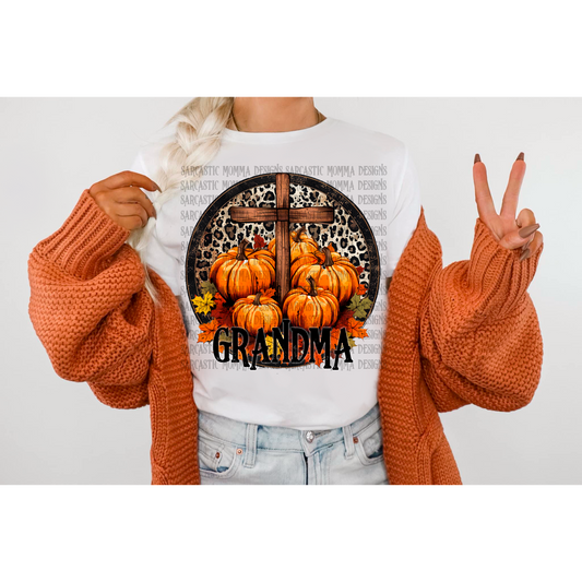 Grandma Fall Faith PNG File